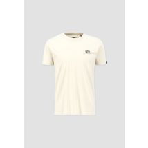 Alpha Industries - Basic T Small Logo T-Shirt pour homme - Taille L - Blanc