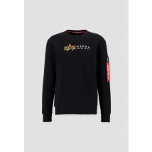 Alpha Industries - Alpha Label Sweater pour homme - Taille M - Noir