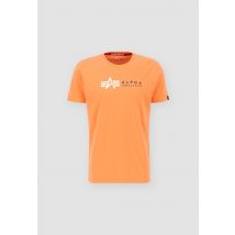 Alpha Industries - Alpha Label T PP T-Shirt für Männer - Größe L - Orange