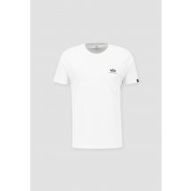 Basic T Small Logo T-Shirt & Polos for Men - Size S - white - Alpha Industries