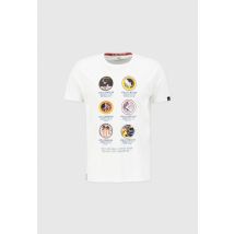 Alpha Industries - Apollo Mission T-Shirt for Men - Size XL - white