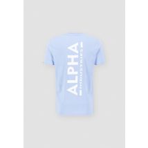 Alpha Industries - Backprint T T-Shirt & Polos for Men - Size 4XL - light blue