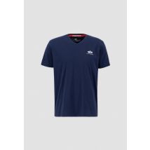 Alpha Industries - Basic V-Neck T Small Logo T-Shirt pour homme - Taille 3XL -