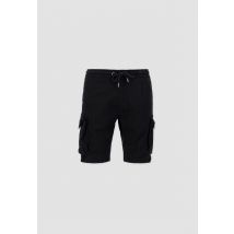 Alpha Industries - Cotton Twill Jogger Short Pants for Men - Size M - black