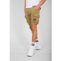 Crew Short Patch Cargo Shorts for Men - Size 32 - sand - Alpha Industries