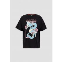 Alpha Industries - Heritage Dragon OS T T-Shirt for Women - Size M - black