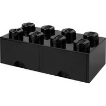 LEGO Brick Drawer 8 schwarz, Aufbewahrungsbox