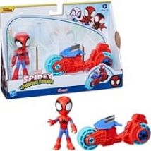 Marvel Spidey and His Amazing Friends - Spidey mit Motorrad, Spielfigur
