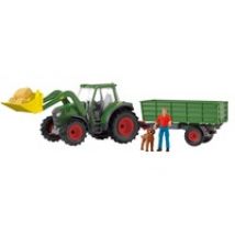 Farm World Traktor mit Anhänger, Spielfahrzeug