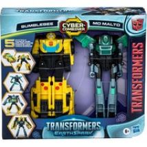 Transformers EarthSpark Cyber-Combiner Bumblebee und Mo Malto, Spielfigur