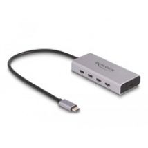 DeLock USB 10 Gbps USB Type-C Hub mit 4 x USB Type-C + 1 x USB Type-C PD 85 Watt, USB-Hub