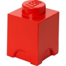 LEGO Storage Brick 1 rot, Aufbewahrungsbox
