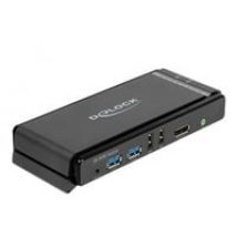 DisplayPort 1.4 KVM Switch, 8K 60Hz, USB 3.2 Gen 1, Audio, KVM-Switch