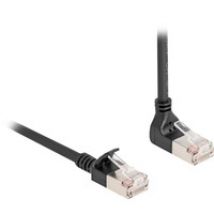 Patchkabel RJ-45 Cat.6a S/FTP, Slim 90° gewinkelt