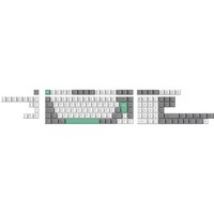 Cherry-Profile Dye-Sub PBT Full Keycap-Set - Gray White Mint, Tastenkappe