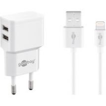 Apple Lightning Dual Ladeset 2,4 A, Ladegerät