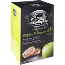 Apfel Bisquetten, 48 Stück, Räucherholz