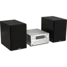 SC-PMX94EG-S sistema de audio para el hogar Microcadena de música para uso doméstico 120 W Negro, Plata, Equipo compacto