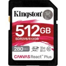 Canvas React Plus 512 GB SDXC UHS-II Clase 10, Tarjeta de memoria