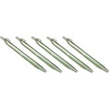 Estaca de tienda de acero con gancho, 6 piezas, Piquetas