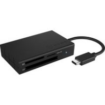 IB-CR401-C3 lector de tarjeta USB 3.2 Gen 1 (3.1 Gen 1) Type-C Negro, Lector de tarjetas