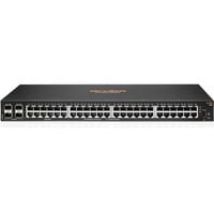 Aruba 6100 48G 4SFP+ Gestionado L3 Gigabit Ethernet (10/100/1000) 1U Negro, Interruptor/Conmutador