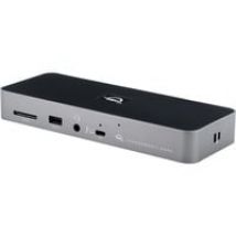Thunderbolt 4 Alámbrico Negro, Gris, Estación de acoplamiento