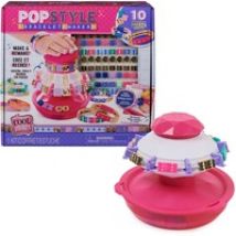 COOL MAKER - POPSTYLE BRACELET MAKER - Kit para Hacer Pulseras de la Amistad - 1 Máquina con Almacenamiento, 170 Cuentas y 22 Gomas Elásticas Reutilizables - 6067289 - Juguetes Niñas 8 Años +, Manualidades