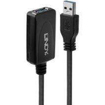 43155 cable USB 5 m USB 3.2 Gen 1 (3.1 Gen 1) USB A Negro, Cable alargador