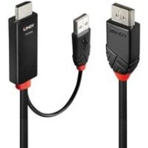 41498 adaptador de cable de vídeo 1 m HDMI + USB Type-A DisplayPort Negro