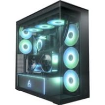Xtender VG Black (Mirror Glass) Midi Tower Negro, Cajas de torre