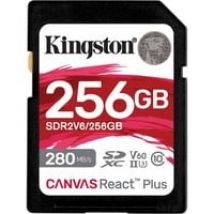 256GB Canvas React Plus SDXC UHS-II 280R/150W U3 V60 for Full HD/4K, Tarjeta de memoria