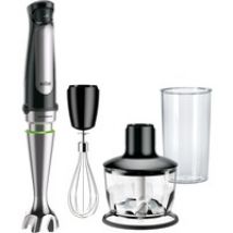 MQ 7035X 0,6 L Batidora de inmersión 1000 W Negro, Acero satinado, Batidora de mano