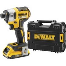DCF887P2-QW atornilladora de impacto con batería 1/4" 3250 RPM 205 Nm Negro, Amarillo 18 V, Tornillo de percusión