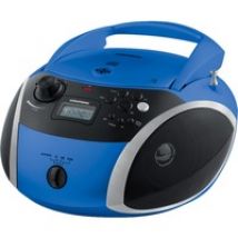 GRB 3000 BT Digital 3 W Negro, Azul, Plata, Reproductor de CD