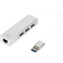 Adaptador LAN Gigabit y concentrador USB 3.0 de 3 puertos, Hub USB
