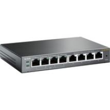 TL-SG108PE Gestionado L2 Gigabit Ethernet (10/100/1000) Energía sobre Ethernet (PoE) Negro, Interruptor/Conmutador