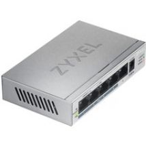 GS1005HP No administrado Gigabit Ethernet (10/100/1000) Energía sobre Ethernet (PoE) Plata, Interruptor/Conmutador