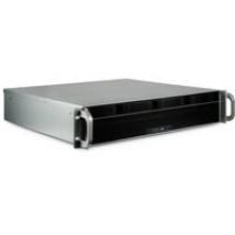 IPC 2U-2404S Estante Negro, Plata, Servidor de vivienda