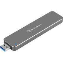 MS09 Caja externa para unidad de estado sólido (SSD) Carbón vegetal M.2, Caja de unidades