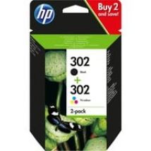Paquete de ahorro de 2 cartuchos de tinta original 302 negro/tricolor