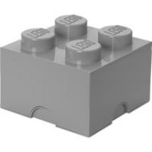 Brique de rangement LEGO 4 grise, Boîte de rangement
