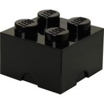 Brique de rangement LEGO 4 noire, Boîte de rangement