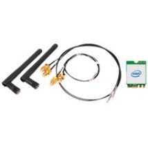 WLN-M1 - Kit WiFi Intel WLAN-ax et Bluetooth avec carte M.2 et antennes externes, Adaptateur WLAN
