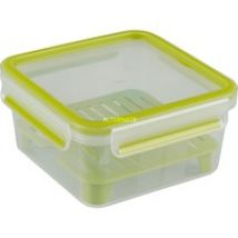 CLIP & GO XL Boîte de rangement alimentaire 1,3 L Vert, Transparent 1 pièce(s), Lunch-Box