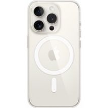 Coque transparente avec MagSafe pour iPhone 15 Pro, Housse smartphone