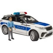 Véhicule de police Range Rover Velar avec agent de police, lumières et sons, Modèle réduit de voiture