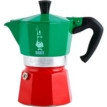 0005323 machine à café manuelle Cafetière à moka 0,24 L Vert, Rouge, Blanc, Machine à expresso