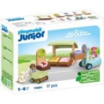 Junior - Stand de marché bio et chariot élévateur, Jouets de construction