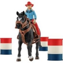 Farm World - Course de barils avec cowgirl, Figurine